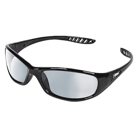 V40 HellRaiser, Safety Glasses, Uncoated, Indoor/Outdoor Lens, Black Frame, Full-Frame