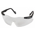 Magnum 3G, Safety Glasses, Anti-Fog, Clear Lens, Black Frame, Frameless