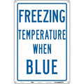 Traffic Sign, 18 in H, 12 in W, Polyethylene, Vertical Rectangle, English, 477N60