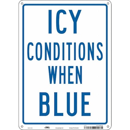 Traffic Sign, 14 in H, 10 in W, Polyethylene, Vertical Rectangle, English, 477N68