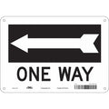 Traffic Sign, 7 in H, 10 in W, Polyethylene, Vertical Rectangle, English, 477P12