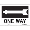 Traffic Sign, 10 in H, 14 in W, Vinyl, Horizontal Rectangle, English, 477P15