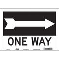Traffic Sign, 10 in H, 14 in W, Vinyl, Horizontal Rectangle, English, 477P25