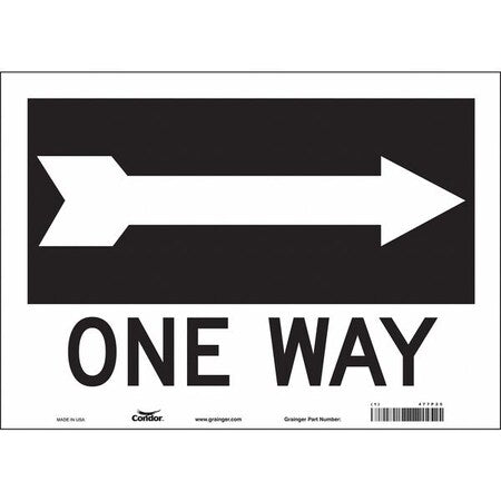 Traffic Sign, 10 in H, 14 in W, Vinyl, Horizontal Rectangle, English, 477P25