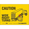 Traffic Sign, 5 in H, 7 in W, Vinyl, Horizontal Rectangle, English, 477R38