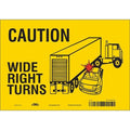 Traffic Sign, 7 in H, 10 in W, Vinyl, Vertical Rectangle, English, 477R39