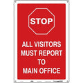 Traffic Sign, 18 in H, 12 in W, Aluminum, Vertical Rectangle, English, 477R41