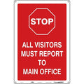 Traffic Sign, 18 in H, 12 in W, Polyethylene, Vertical Rectangle, English, 477R42