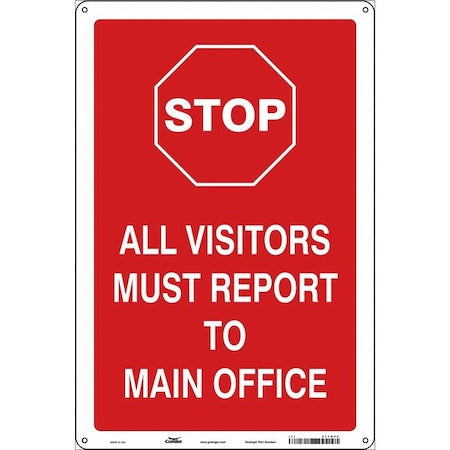 Traffic Sign, 18 in H, 12 in W, Polyethylene, Vertical Rectangle, English, 477R42
