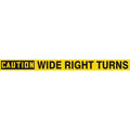 Traffic Sign, 2 in Height, 24 in Width, Vinyl, Horizontal Rectangle, English