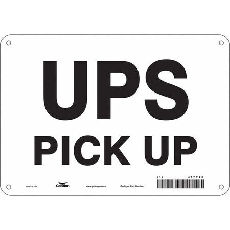Traffic Sign, 7 in H, 10 in W, Aluminum, Vertical Rectangle, English, 477T25