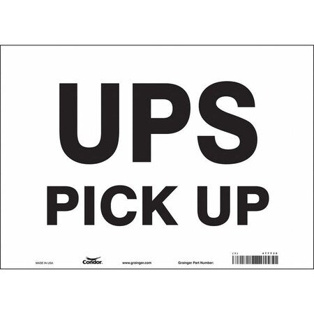 Traffic Sign, 10 in H, 14 in W, Vinyl, Horizontal Rectangle, English, 477T30