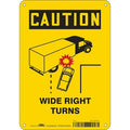 Traffic Sign, 10 in H, 7 in W, Aluminum, Horizontal Rectangle, English, 477U44