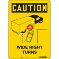 Traffic Sign, 14 in H, 10 in W, Polyethylene, Vertical Rectangle, English, 477U47