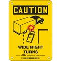 Traffic Sign, 7 in Height, 5 in Width, Vinyl, Vertical Rectangle, English