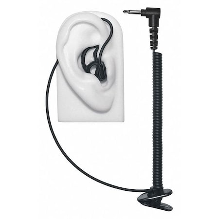 Tubeless Earpiece, Black, Push To Talk No