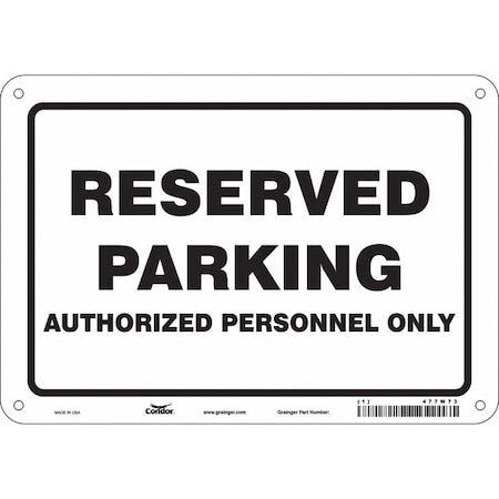 Traffic Sign, 10" W, 7" H, 0.055" Thickness, 477W73