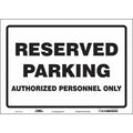 Traffic Sign, 14"W, 10" H, 0.004" Thickness, 477W76