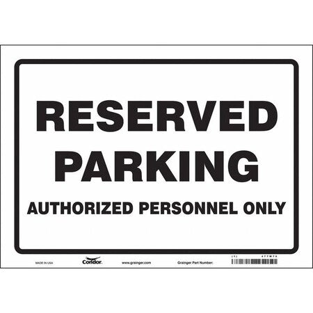 Traffic Sign, 14"W, 10" H, 0.004" Thickness, 477W76