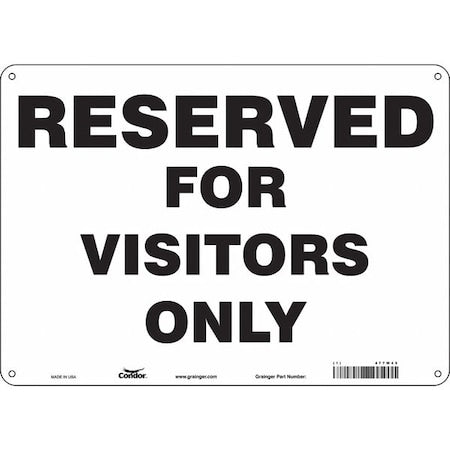 Traffic Sign, 14"W, 10" H, 0.055" Thickness, 477W45