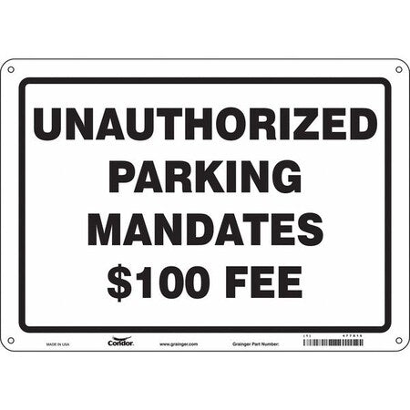 Traffic Sign, 14"W, 10" H, 0.032" Thickness, 477X16