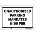 Traffic Sign, 10" W, 7" H, 0.055" Thickness, 477X17