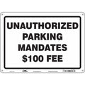 Traffic Sign, 14"W, 10" H, 0.055" Thickness, 477X18