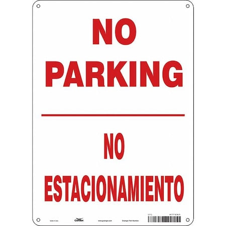 Traffic Sign, 10"W, 14" H, 0.055" Thickness, 477Z81