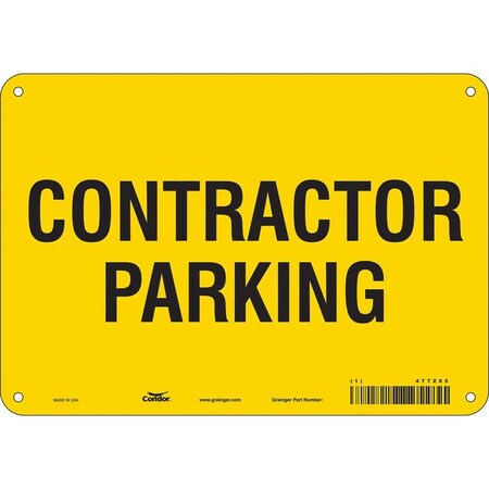 Traffic Sign, 10" W, 7" H, 0.032" Thickness, 477Z05