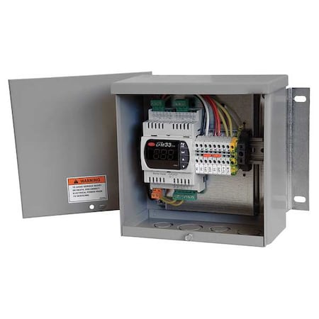 Digital Temp Interlock, 8In, Steel, 02 V