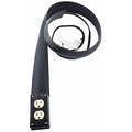 SPT-2; Outlet Box Extension Cord, 16 AWG, Indoor, 16/3, 2 Outlets, 5-15R, Black, PVC, 5-15P