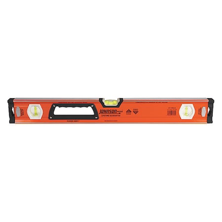 Box Level, Aluminum, 24 in. L, Yellow