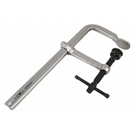 16 in Bar Clamp, Drop Forged Steel Handle and 4 3/4 in Throat Depth