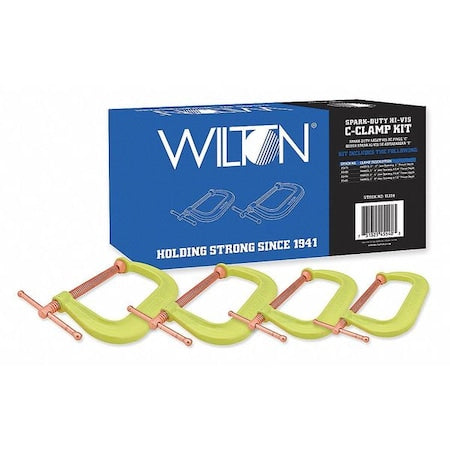 C-Clamp Set, 8", Steel