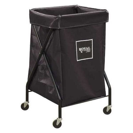 X-Frame Cart, 6.7 cu. ft., Black, Vinyl