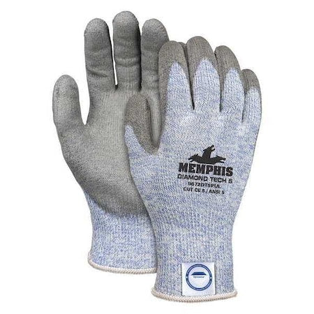 Cut Resistant Coated Gloves, Cut Level A5 , Dipped , Polyurethane , Smooth , S 1 PR