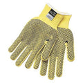 Cut-Resistant Coated Gloves, Cut Level A3 , Dotted , PVC , Dotted , S 12 PK