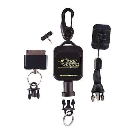 Cell Phone Retractor, 36inL, Plastic/SS
