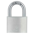 Padlock, Keyed Different, Standard Shackle, Rectangular Aluminum Body, Hardened Steel Shackle