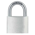 Padlock, Keyed Alike, Standard Shackle, Rectangular Aluminum Body, Hardened Steel Shackle, 7/8 in W