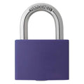 Lockout Padlock, Keyed Different, Aluminum, Purple, 1 in Shackle Height, 1 5/16 in Body Width