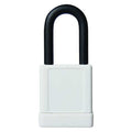 Lockout Padlock, Keyed Different, Aluminum, White, 1 1/2 in Shackle Height, 1 9/16 in Body Width