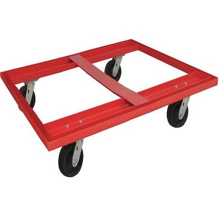 Pallet Dolly, 48x40, Cap 3600 lb, Steel