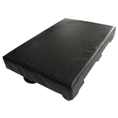 GnrlPrpsDlly, 8in, 24in, Blk, Wood, 1, 200lb
