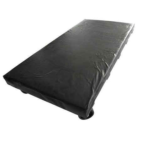 GnrlPrpsDlly, 8in, 48in, Blk, Wood, 1, 200lb