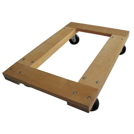 GnrlPrpsDlly, 5in, 24in, Brn, Wood, 1, 000lb