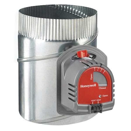 Round Damper, Gr/Rd/Steel, 6 in. Dia.