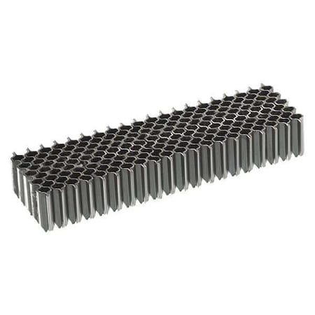 Staples, 25 ga, 1/2 in Leg L, Steel, 4000 PK