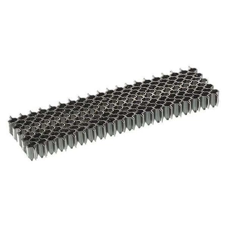 Staples, 25 ga, 1/4 in Leg L, Steel, 8000 PK
