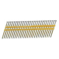 Collated Framing Nail, 2-1/2 in L, 10.3 ga, Bright, Flat Head, 20 Degrees, 4000 PK